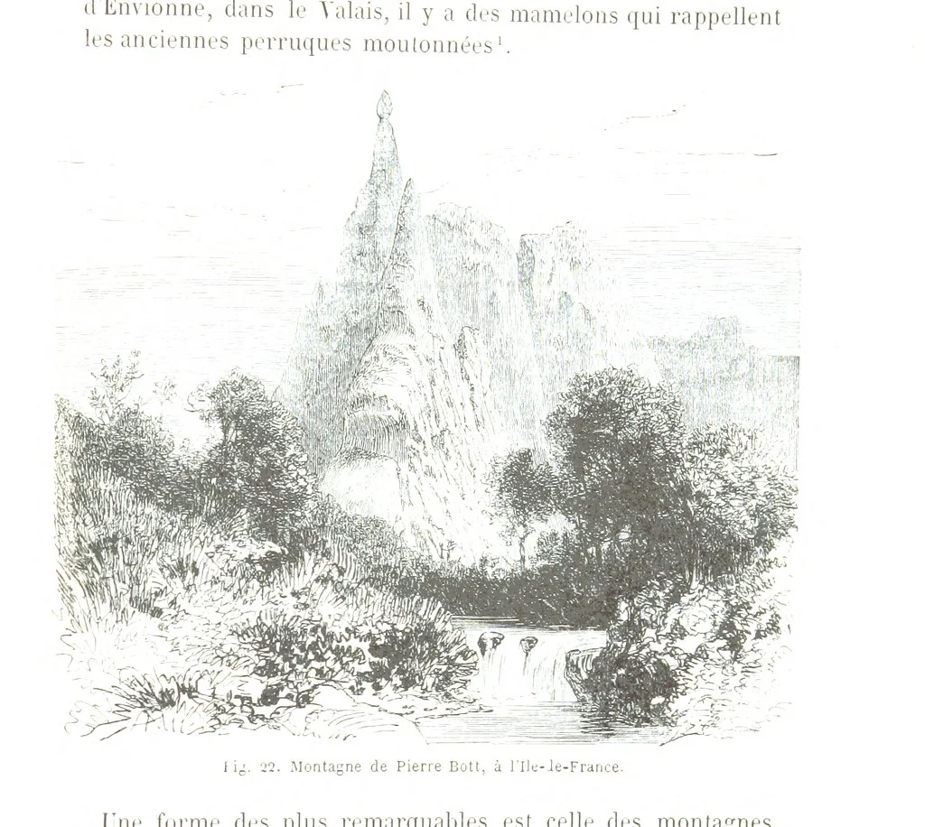 An illustration from La Terre et les Mers, ou description physique du globe. Ouvrage contenant 170 vignettes dessignées par K. Girardet, Lebreton, ... et 20 cartes physiques, 1864, leaf 101
