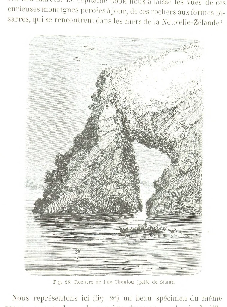 An illustration from La Terre et les Mers, ou description physique du globe. Ouvrage contenant 170 vignettes dessignées par K. Girardet, Lebreton, ... et 20 cartes physiques, 1864, leaf 105