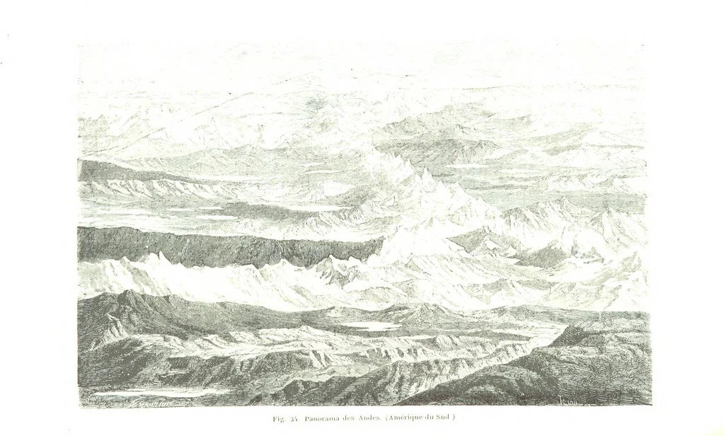 An illustration from La Terre et les Mers, ou description physique du globe. Ouvrage contenant 170 vignettes dessignées par K. Girardet, Lebreton, ... et 20 cartes physiques, 1864, leaf 150