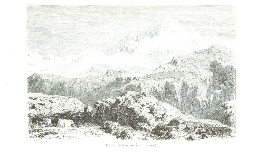An illustration from La Terre et les Mers, ou description physique du globe. Ouvrage contenant 170 vignettes dessignées par K. Girardet, Lebreton, ... et 20 cartes physiques, 1864, leaf 175