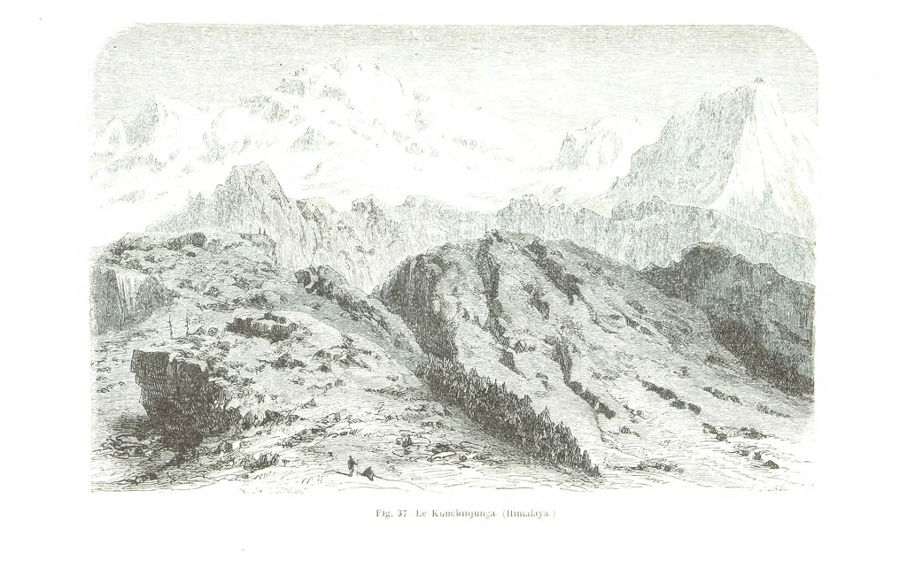 An illustration from La Terre et les Mers, ou description physique du globe. Ouvrage contenant 170 vignettes dessignées par K. Girardet, Lebreton, ... et 20 cartes physiques, 1864, leaf 179