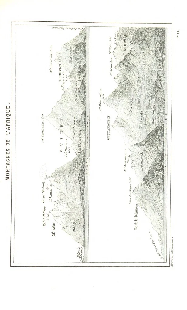 An illustration from La Terre et les Mers, ou description physique du globe. Ouvrage contenant 170 vignettes dessignées par K. Girardet, Lebreton, ... et 20 cartes physiques, 1864, leaf 183