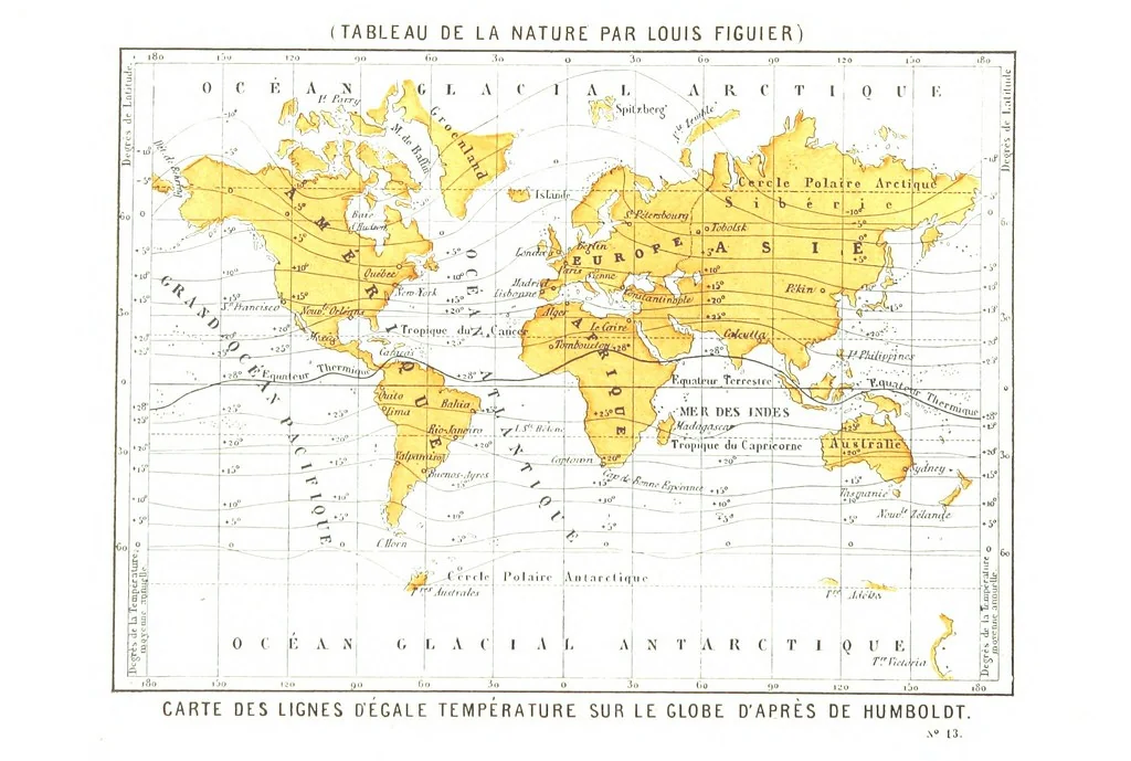 An illustration from La Terre et les Mers, ou description physique du globe. Ouvrage contenant 170 vignettes dessignées par K. Girardet, Lebreton, ... et 20 cartes physiques, 1864, leaf 226