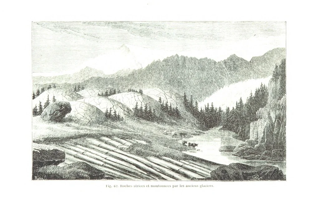 An illustration from La Terre et les Mers, ou description physique du globe. Ouvrage contenant 170 vignettes dessignées par K. Girardet, Lebreton, ... et 20 cartes physiques, 1864, leaf 262