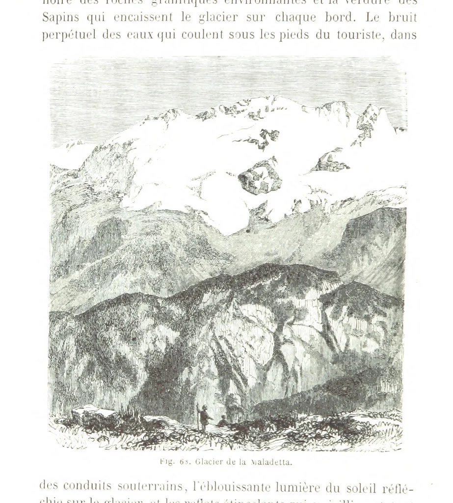An illustration from La Terre et les Mers, ou description physique du globe. Ouvrage contenant 170 vignettes dessignées par K. Girardet, Lebreton, ... et 20 cartes physiques, 1864, leaf 274