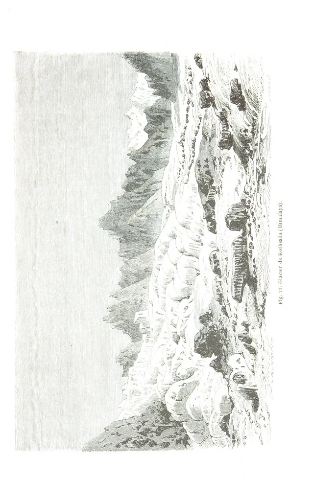 An illustration from La Terre et les Mers, ou description physique du globe. Ouvrage contenant 170 vignettes dessignées par K. Girardet, Lebreton, ... et 20 cartes physiques, 1864, leaf 279