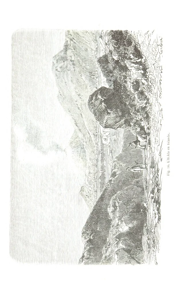 An illustration from La Terre et les Mers, ou description physique du globe. Ouvrage contenant 170 vignettes dessignées par K. Girardet, Lebreton, ... et 20 cartes physiques, 1864, leaf 351
