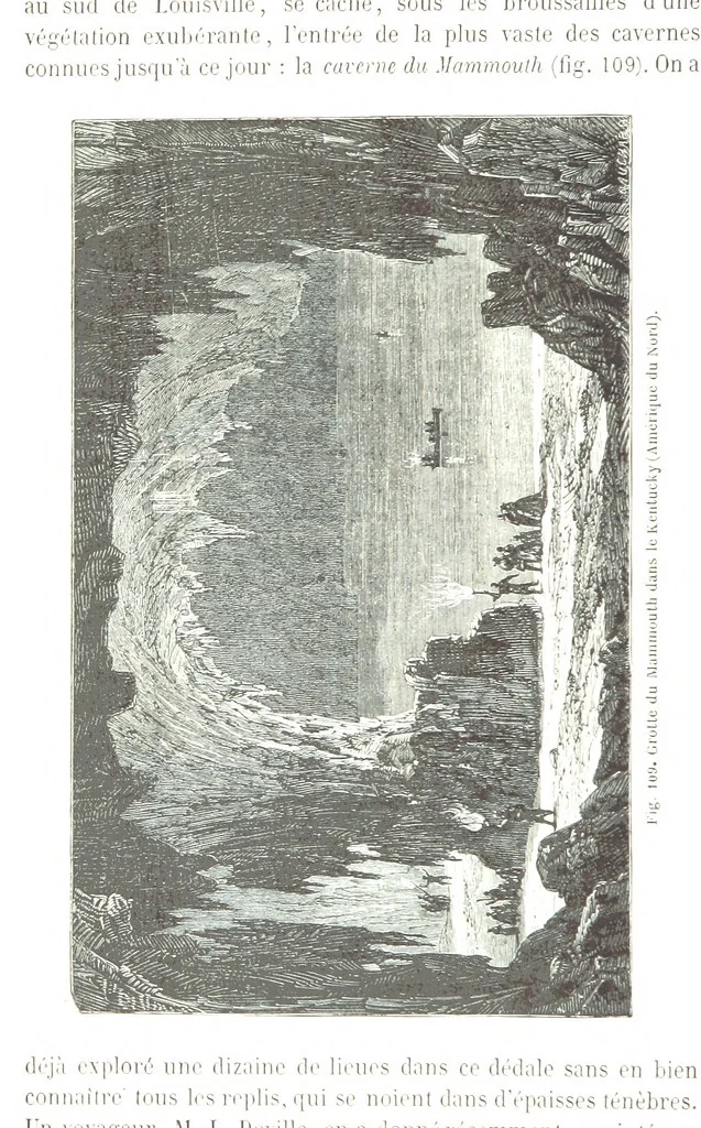 An illustration from La Terre et les Mers, ou description physique du globe. Ouvrage contenant 170 vignettes dessignées par K. Girardet, Lebreton, ... et 20 cartes physiques, 1864, leaf 388