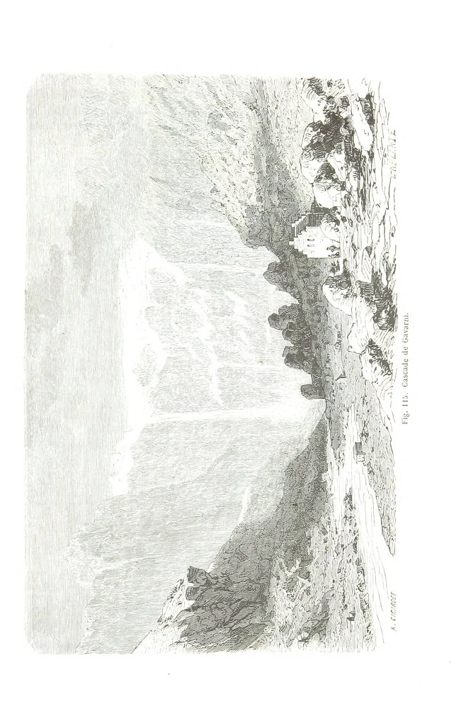 An illustration from La Terre et les Mers, ou description physique du globe. Ouvrage contenant 170 vignettes dessignées par K. Girardet, Lebreton, ... et 20 cartes physiques, 1864, leaf 405