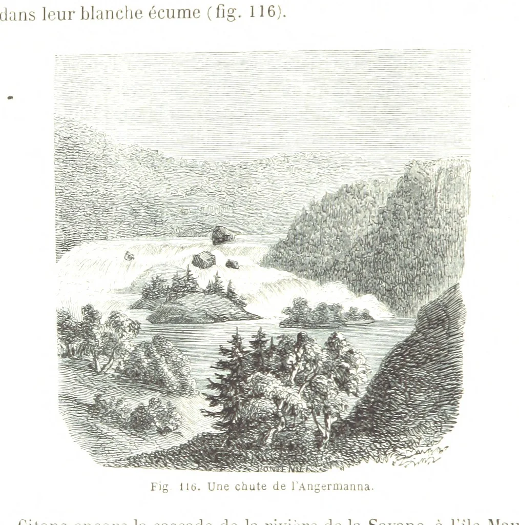 An illustration from La Terre et les Mers, ou description physique du globe. Ouvrage contenant 170 vignettes dessignées par K. Girardet, Lebreton, ... et 20 cartes physiques, 1864, leaf 408