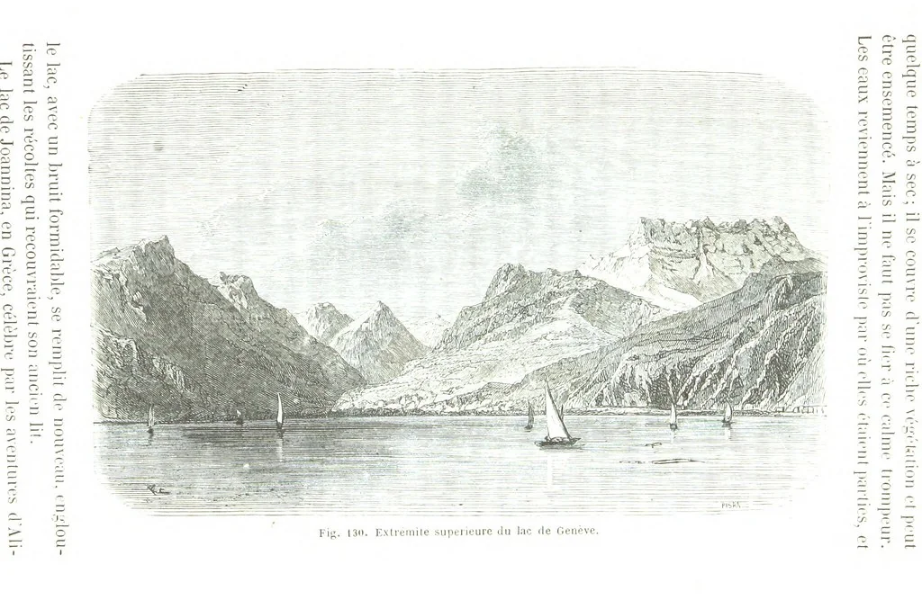 An illustration from La Terre et les Mers, ou description physique du globe. Ouvrage contenant 170 vignettes dessignées par K. Girardet, Lebreton, ... et 20 cartes physiques, 1864, leaf 441