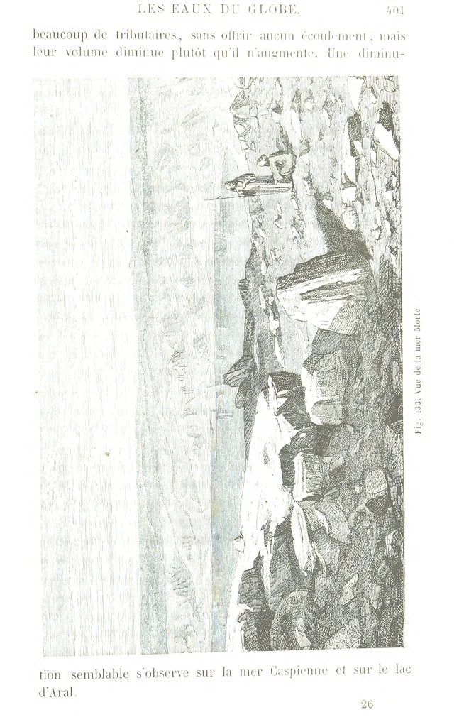 An illustration from La Terre et les Mers, ou description physique du globe. Ouvrage contenant 170 vignettes dessignées par K. Girardet, Lebreton, ... et 20 cartes physiques, 1864, leaf 445