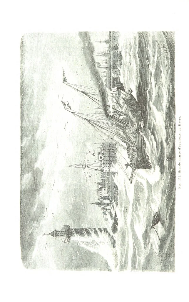 An illustration from La Terre et les Mers, ou description physique du globe. Ouvrage contenant 170 vignettes dessignées par K. Girardet, Lebreton, ... et 20 cartes physiques, 1864, leaf 500