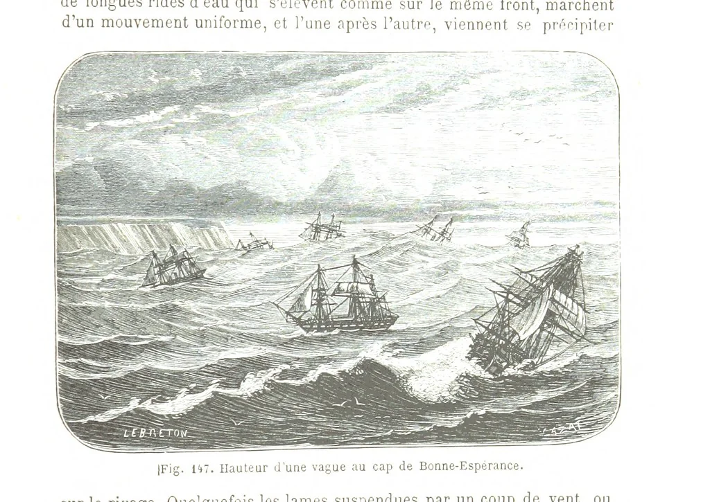 An illustration from La Terre et les Mers, ou description physique du globe. Ouvrage contenant 170 vignettes dessignées par K. Girardet, Lebreton, ... et 20 cartes physiques, 1864, leaf 503