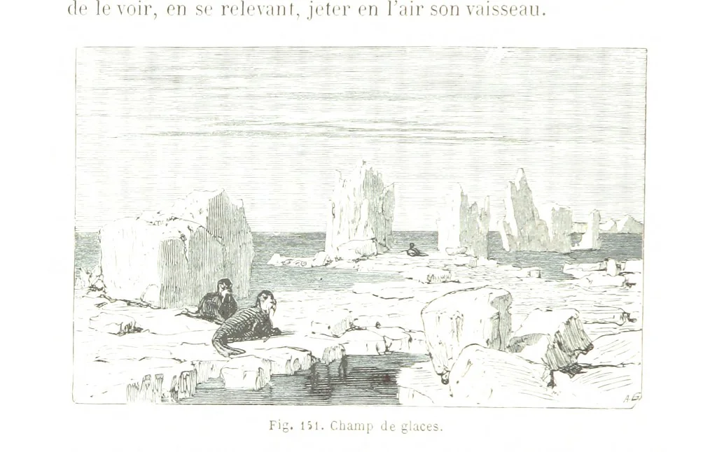 An illustration from La Terre et les Mers, ou description physique du globe. Ouvrage contenant 170 vignettes dessignées par K. Girardet, Lebreton, ... et 20 cartes physiques, 1864, leaf 516