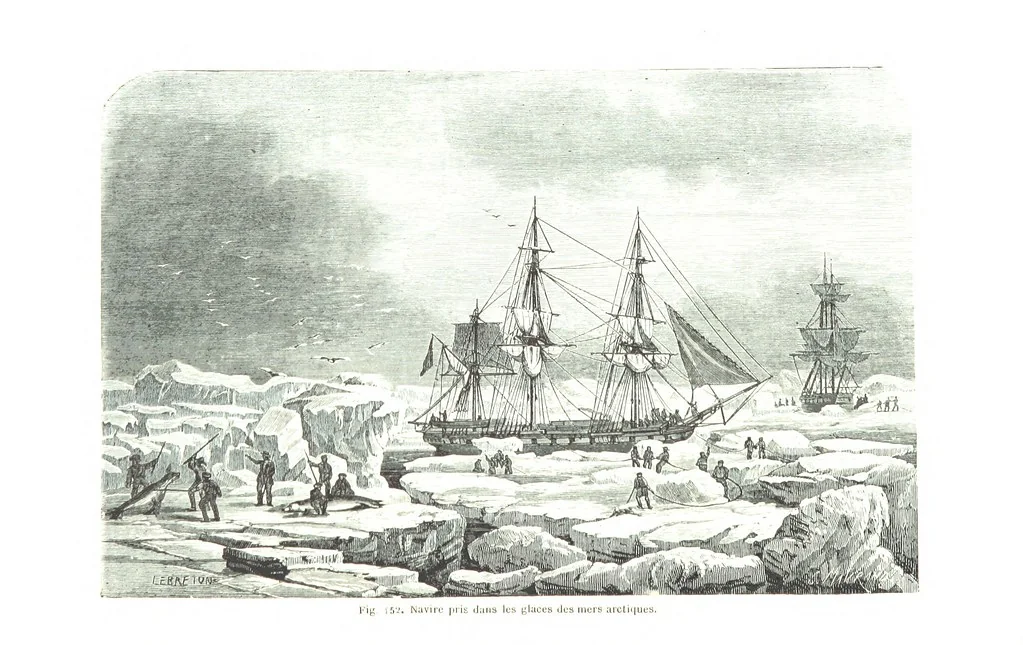 An illustration from La Terre et les Mers, ou description physique du globe. Ouvrage contenant 170 vignettes dessignées par K. Girardet, Lebreton, ... et 20 cartes physiques, 1864, leaf 518