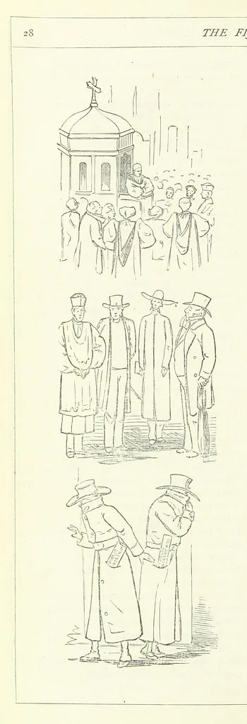 An illustration from The Fijiad; or, English Nights' Entertainments. (By an author of the Siliad [i.e. R. Emerson] and others.), 1874, leaf 48