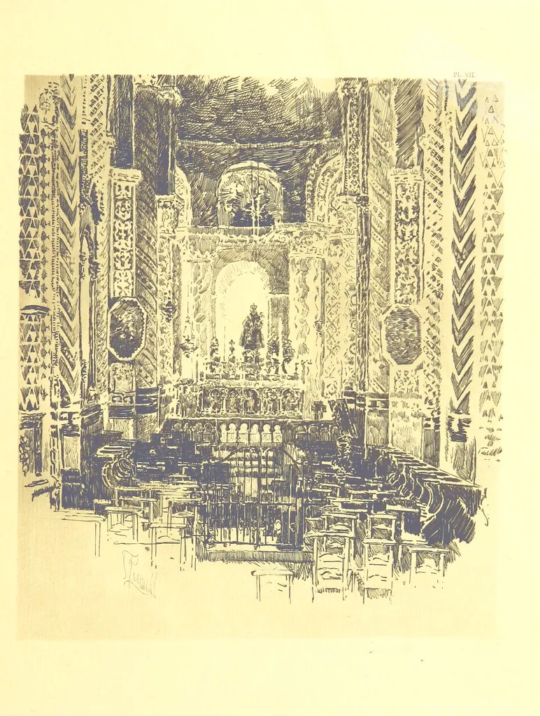 An illustration from Aquitaine: a traveller's tales. ... With illustrations by J. Pennell, etc, 1897, leaf 115