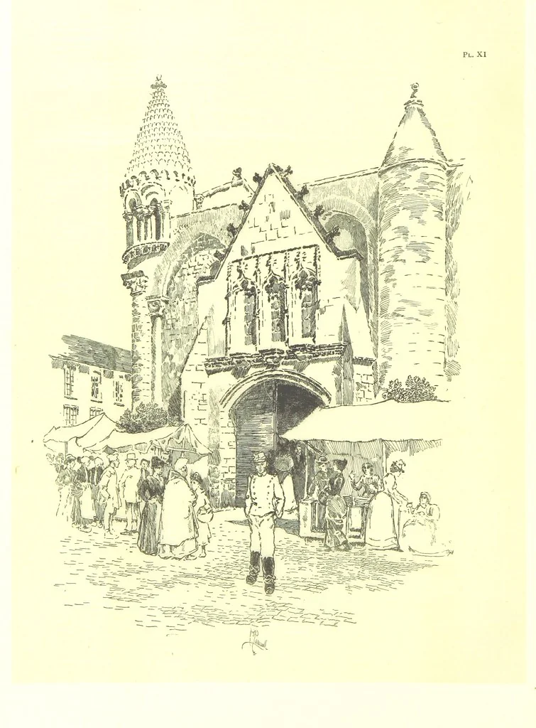 An illustration from Aquitaine: a traveller's tales. ... With illustrations by J. Pennell, etc, 1897, leaf 158