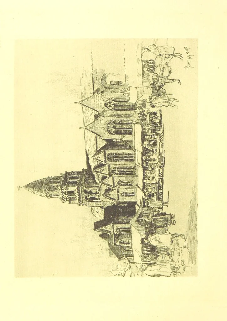 An illustration from Aquitaine: a traveller's tales. ... With illustrations by J. Pennell, etc, 1897, leaf 164