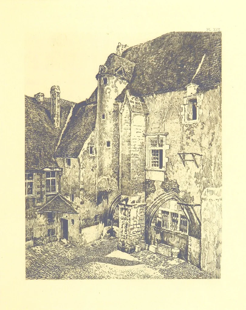 An illustration from Aquitaine: a traveller's tales. ... With illustrations by J. Pennell, etc, 1897, leaf 189