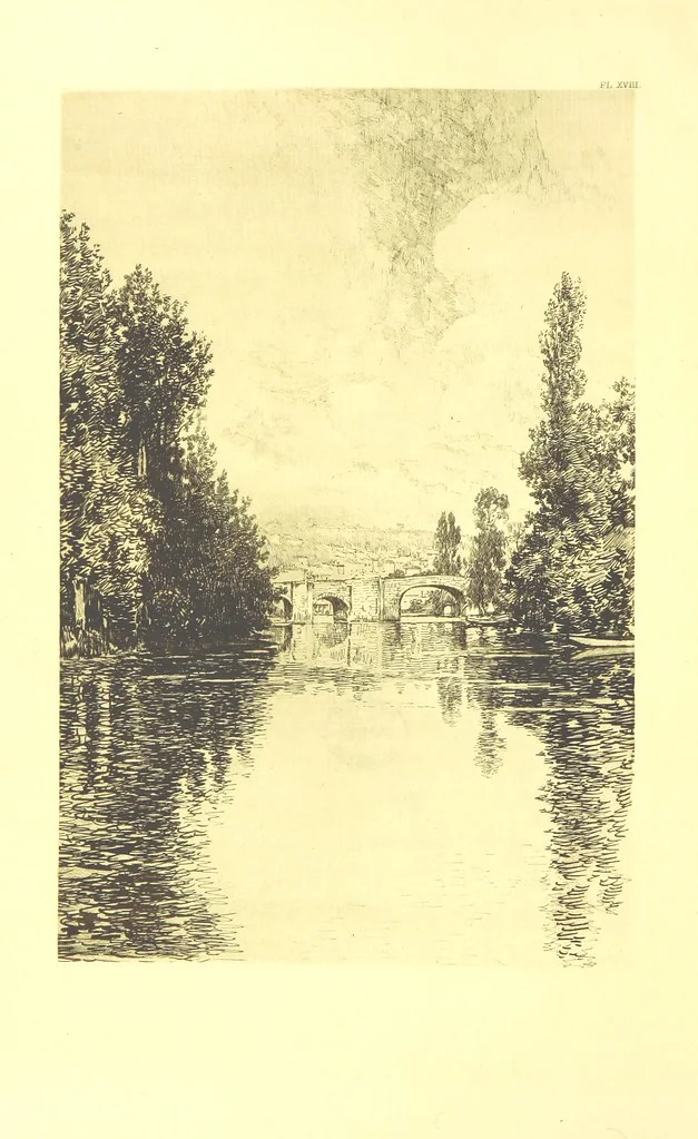 An illustration from Aquitaine: a traveller's tales. ... With illustrations by J. Pennell, etc, 1897, leaf 196