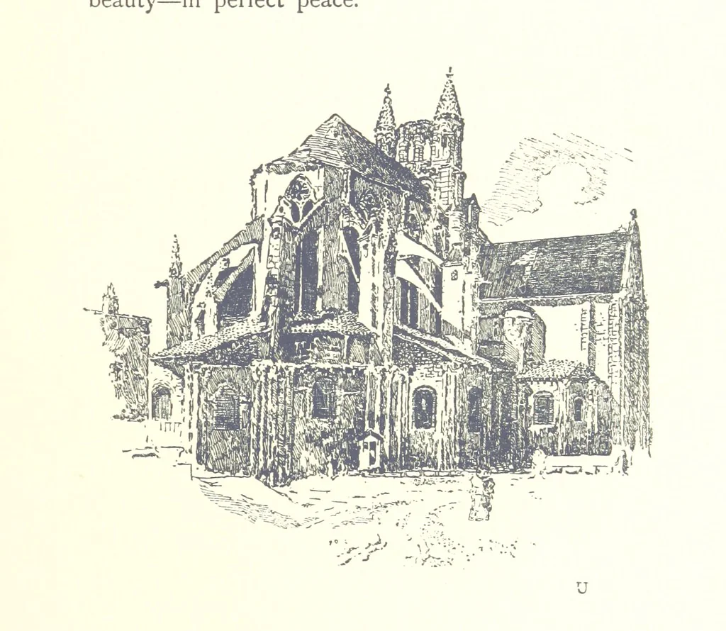 An illustration from Aquitaine: a traveller's tales. ... With illustrations by J. Pennell, etc, 1897, leaf 211