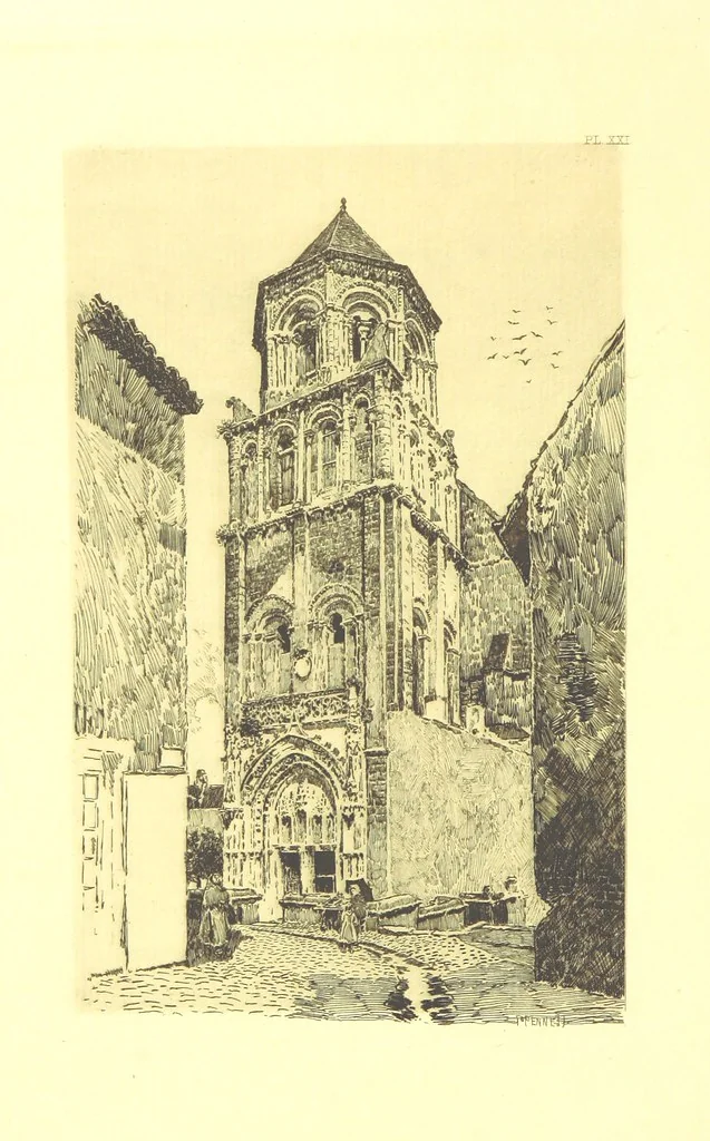 An illustration from Aquitaine: a traveller's tales. ... With illustrations by J. Pennell, etc, 1897, leaf 228