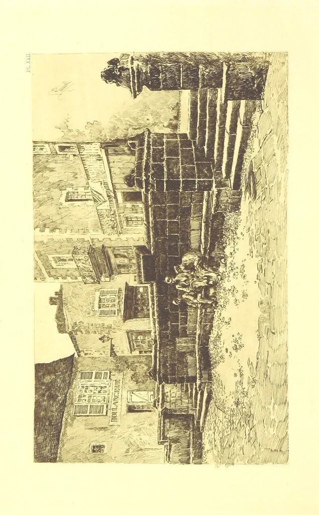 An illustration from Aquitaine: a traveller's tales. ... With illustrations by J. Pennell, etc, 1897, leaf 232