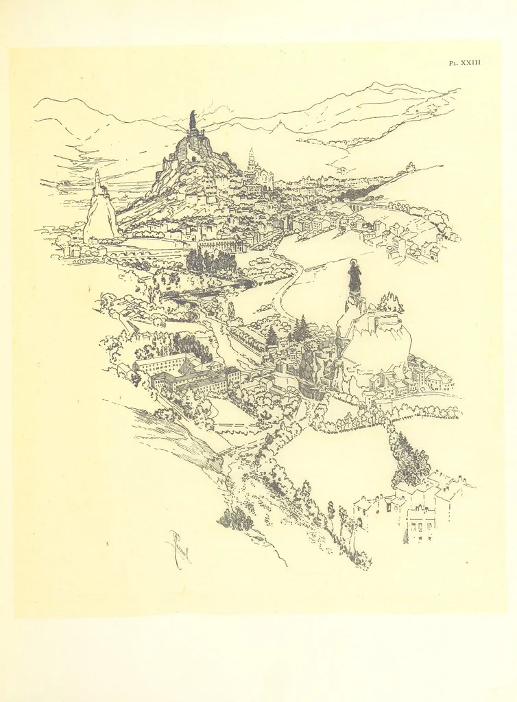 An illustration from Aquitaine: a traveller's tales. ... With illustrations by J. Pennell, etc, 1897, leaf 249