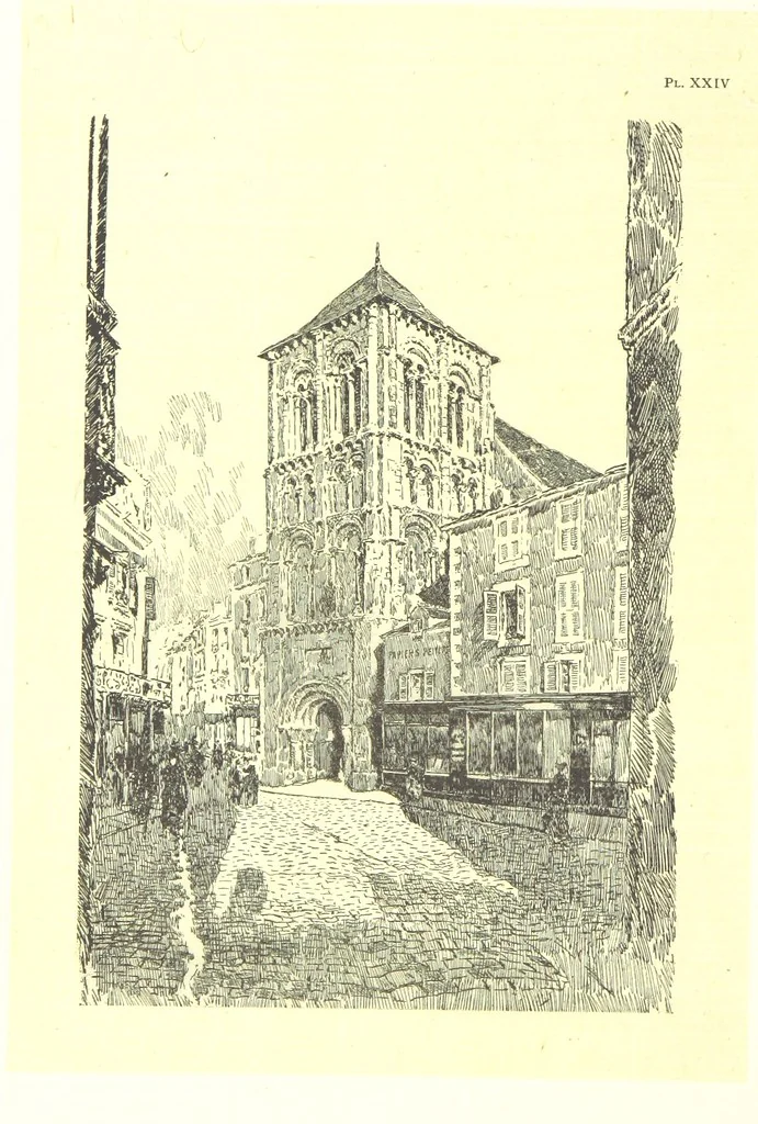 An illustration from Aquitaine: a traveller's tales. ... With illustrations by J. Pennell, etc, 1897, leaf 284