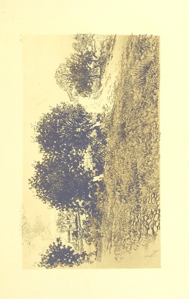 An illustration from Aquitaine: a traveller's tales. ... With illustrations by J. Pennell, etc, 1897, leaf 87