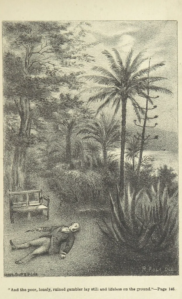 An illustration from The Last Stake: a tale of Monte Carlo, 1886, leaf 159