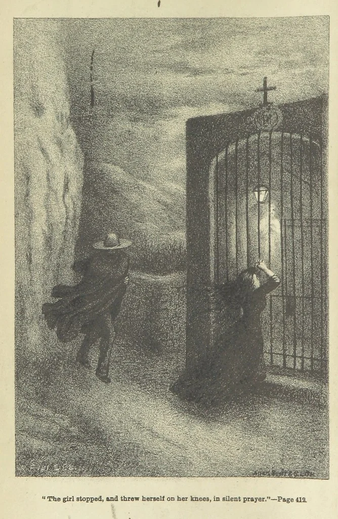 An illustration from The Last Stake: a tale of Monte Carlo, 1886, leaf 8