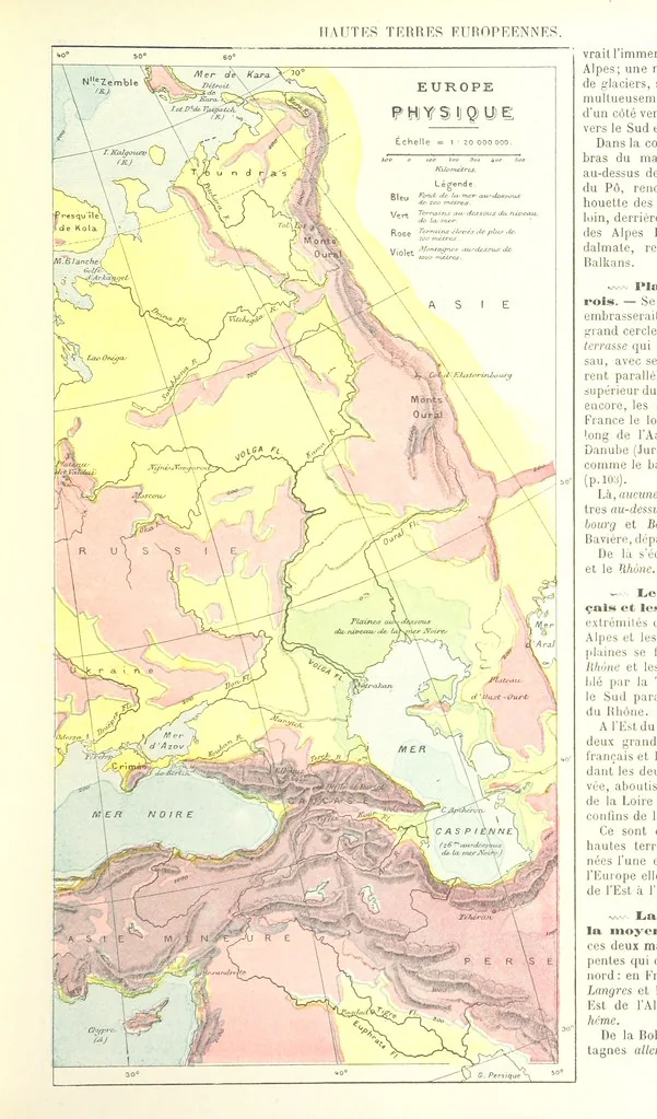 An illustration from Geographie Générale ... Avec index, etc, 1887, leaf 105