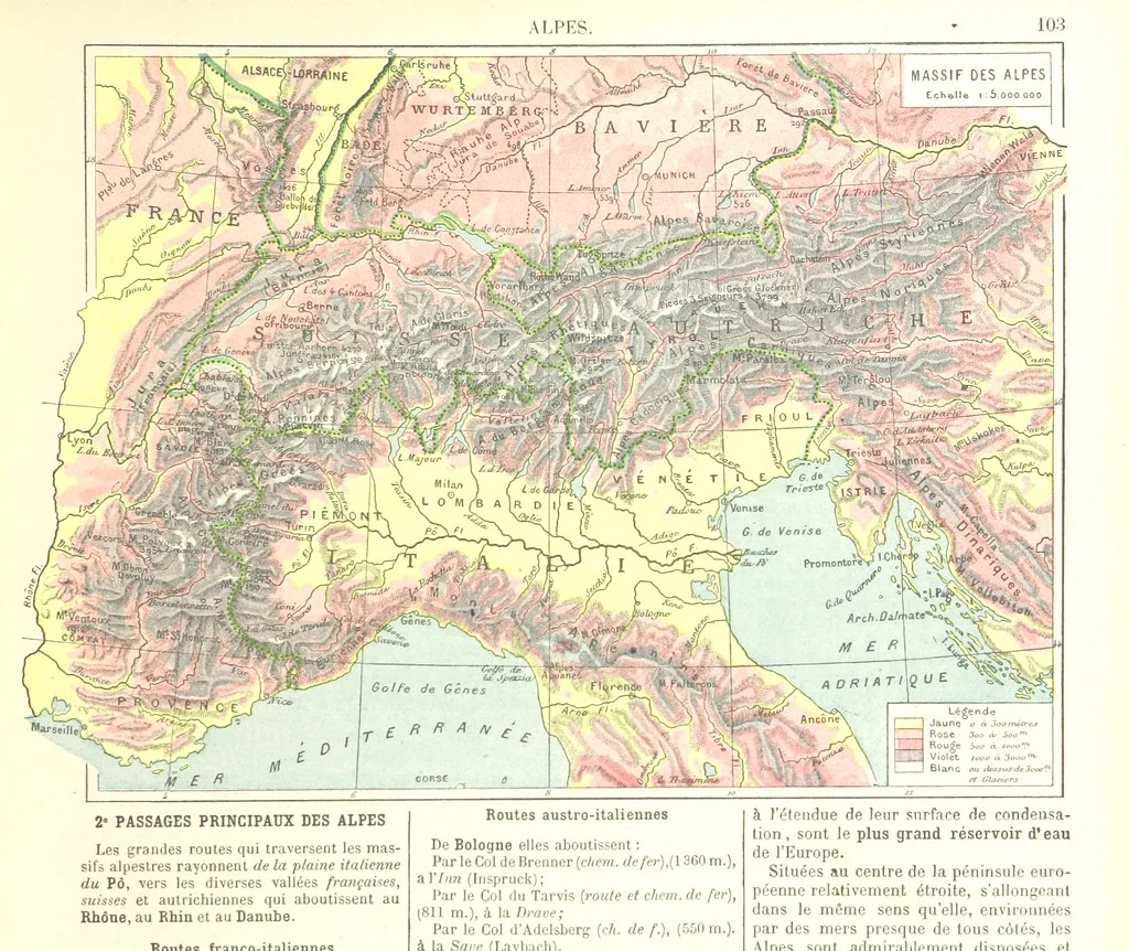 An illustration from Geographie Générale ... Avec index, etc, 1887, leaf 107