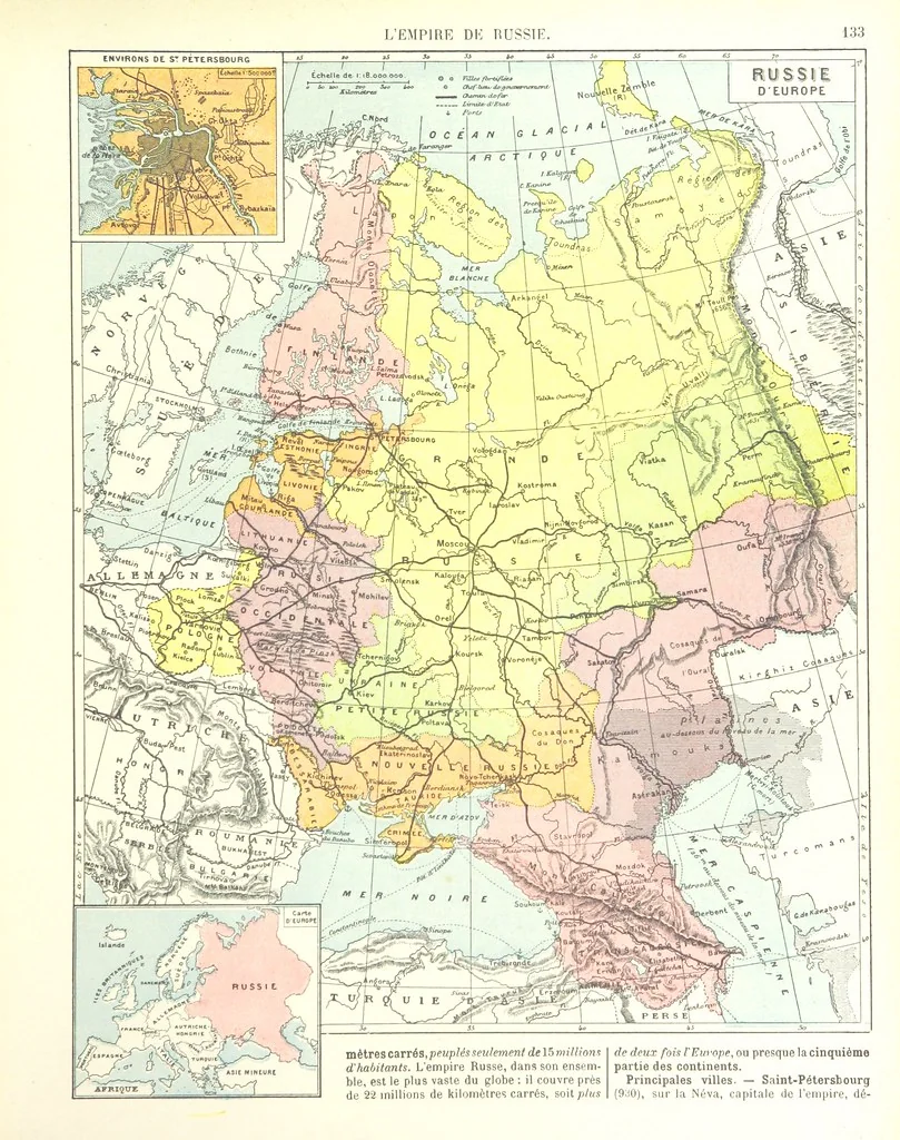 An illustration from Geographie Générale ... Avec index, etc, 1887, leaf 137