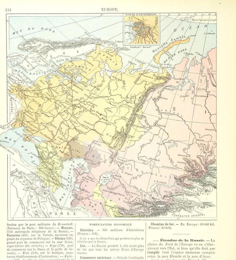An illustration from Geographie Générale ... Avec index, etc, 1887, leaf 138
