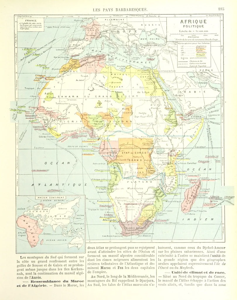 An illustration from Geographie Générale ... Avec index, etc, 1887, leaf 189