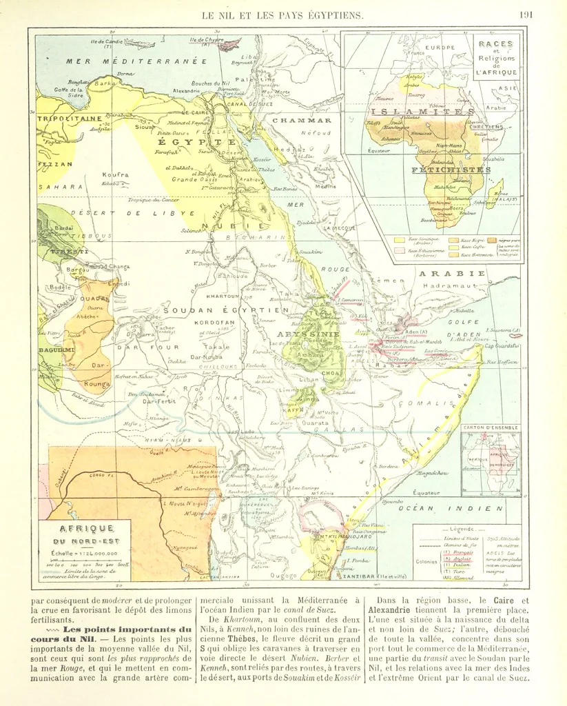 An illustration from Geographie Générale ... Avec index, etc, 1887, leaf 195