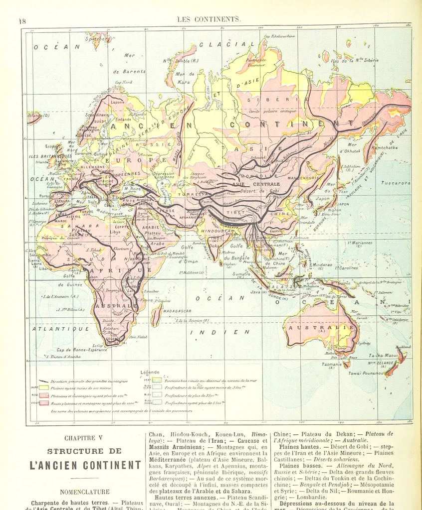An illustration from Geographie Générale ... Avec index, etc, 1887, leaf 22