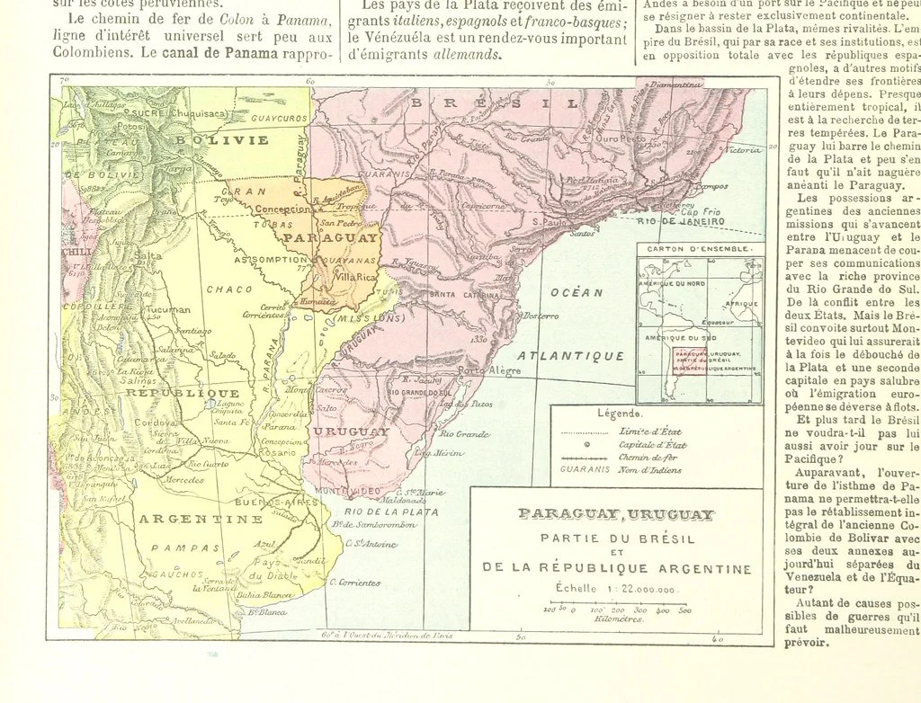 An illustration from Geographie Générale ... Avec index, etc, 1887, leaf 224