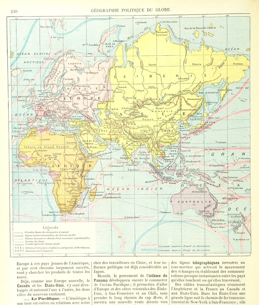 An illustration from Geographie Générale ... Avec index, etc, 1887, leaf 234