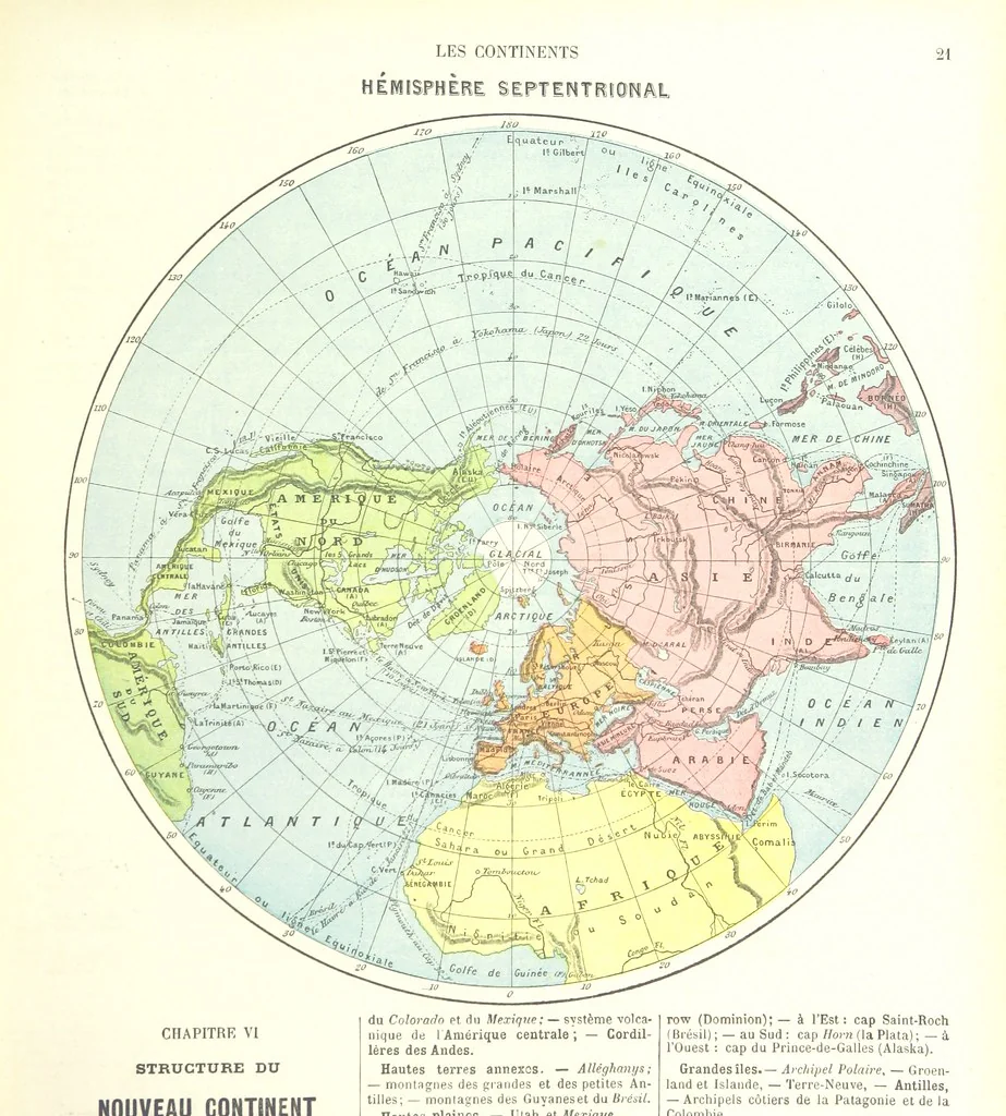 An illustration from Geographie Générale ... Avec index, etc, 1887, leaf 25