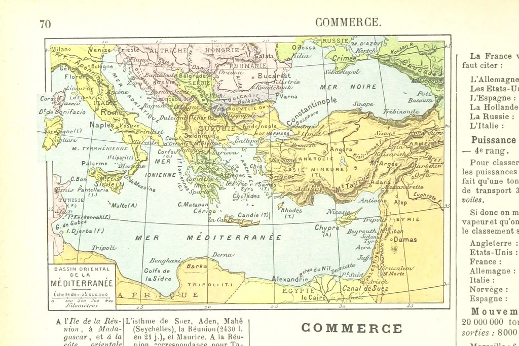 An illustration from Geographie Générale ... Avec index, etc, 1887, leaf 74