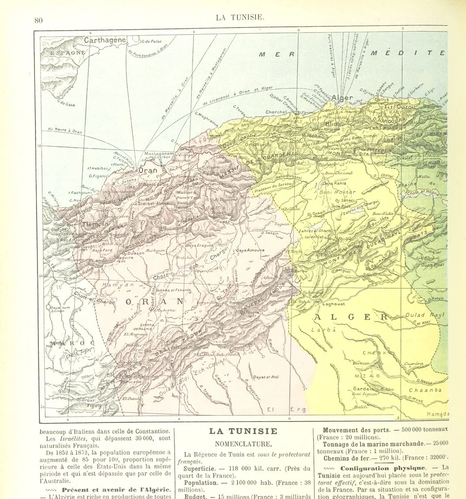 An illustration from Geographie Générale ... Avec index, etc, 1887, leaf 84