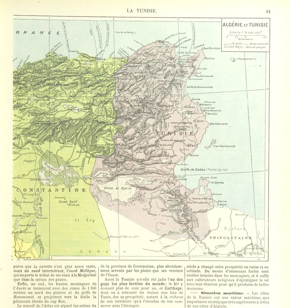 An illustration from Geographie Générale ... Avec index, etc, 1887, leaf 85