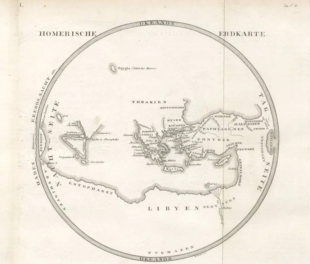 An illustration from Handbuch der alten Geographie, etc, 1843, leaf 27