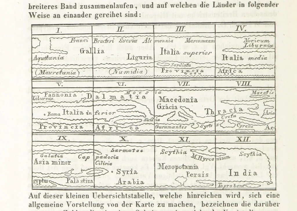An illustration from Handbuch der alten Geographie, etc, 1843, leaf 508