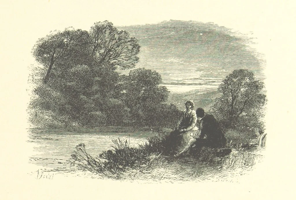 An illustration from Beauties of English landscape. Drawn by Birket Foster. Engraved by Dalziel Brothers, J. Cooper ... and others, 1874, leaf 103